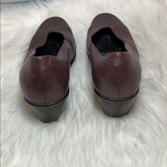 Dansko Brown Leather Dress Heels Size 38/7.5 - Picture 3 of 6